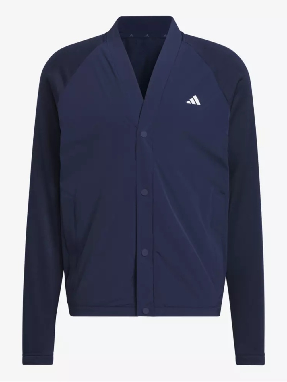 NWOT adidas Men’s Snap-Front Cardigan Sweater in Navy Blue